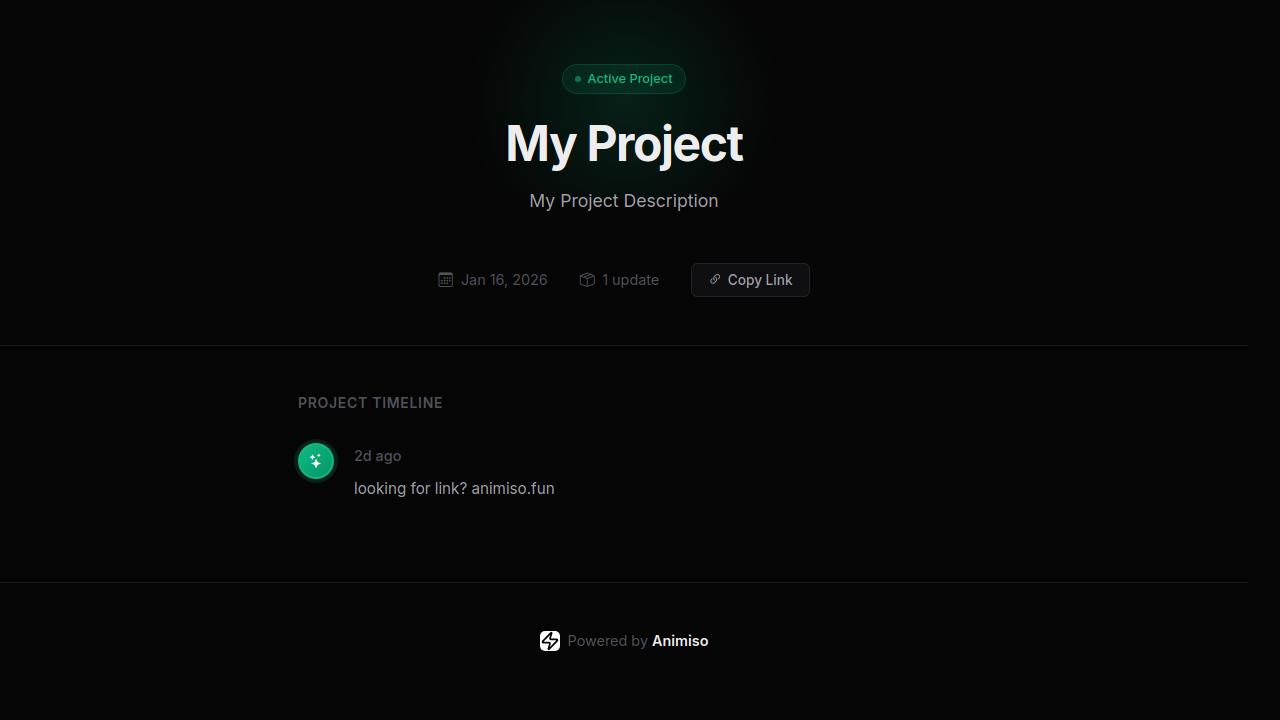 Animiso Client Interface